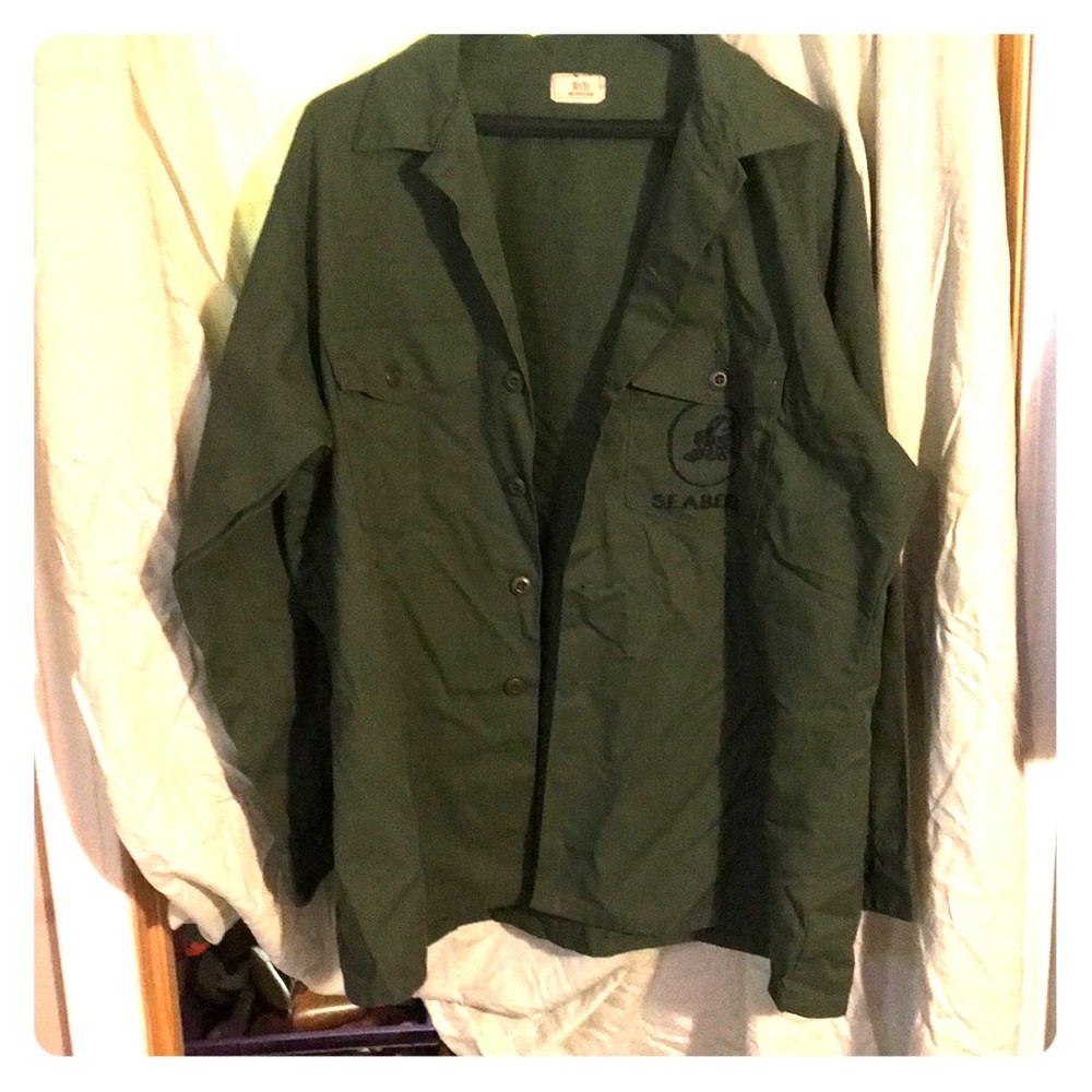 Army green jacket